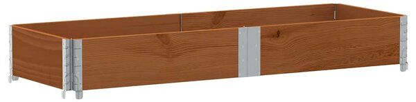 Zahradní truhlík hnědý 150x50 cm masivní borové dřevo 3295406