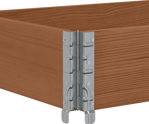 Zahradní truhlík hnědý 150x50 cm masivní borové dřevo 3295410
