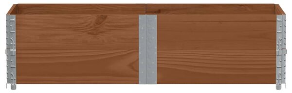 Zahradní truhlík hnědý 150x50 cm masivní borové dřevo 3295410