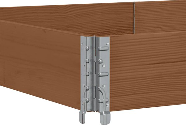 Zahradní truhlík hnědý 150 x 100 cm masivní borové dřevo 3295418