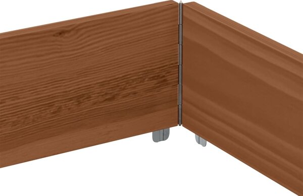 Zahradní truhlík hnědý 150 x 100 cm masivní borové dřevo 3295414