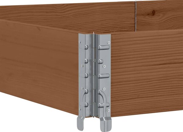 Zahradní truhlík hnědý 150 x 100 cm masivní borové dřevo 3295414