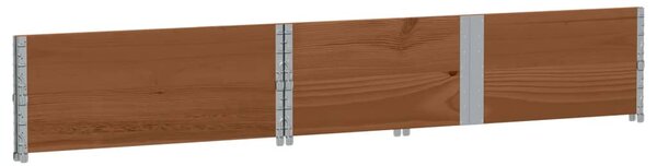 Zahradní truhlík hnědý 150 x 100 cm masivní borové dřevo 3295418