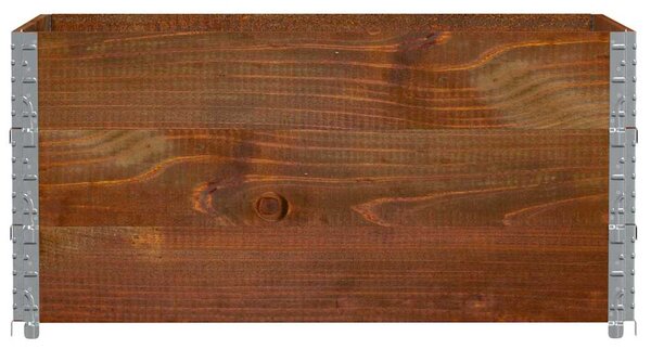 Zahradní truhlík hnědý 120 x 80 cm masivní borové dřevo 3295426