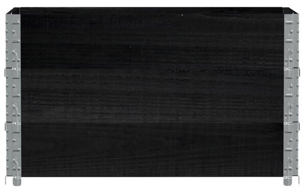 Zahradní truhlík černý 100 x 50 cm masivní borové dřevo 3295428