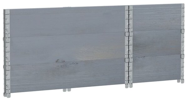 Zahradní truhlík šedý 100 x 50 cm masivní borové dřevo 3295429