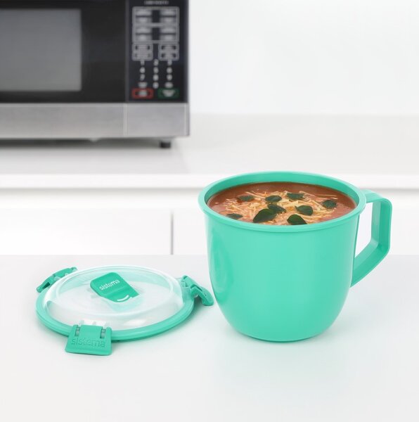 Sistema Hrnek na polévku a dušené pokrmy Microwave Large Soup Mug 900 ml, mátová