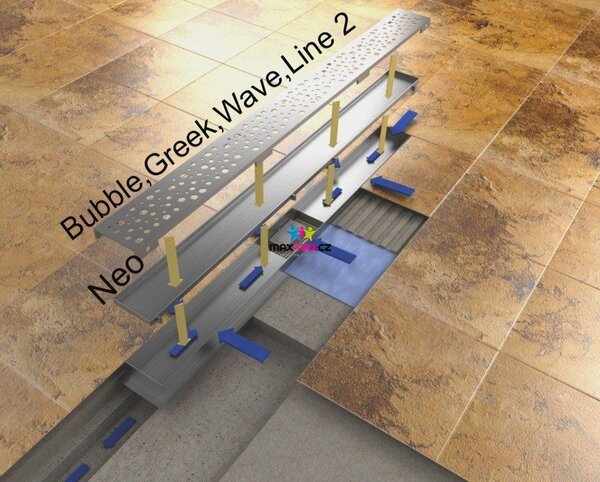 Odtokový sprchový žlab NEO PURE 2v1