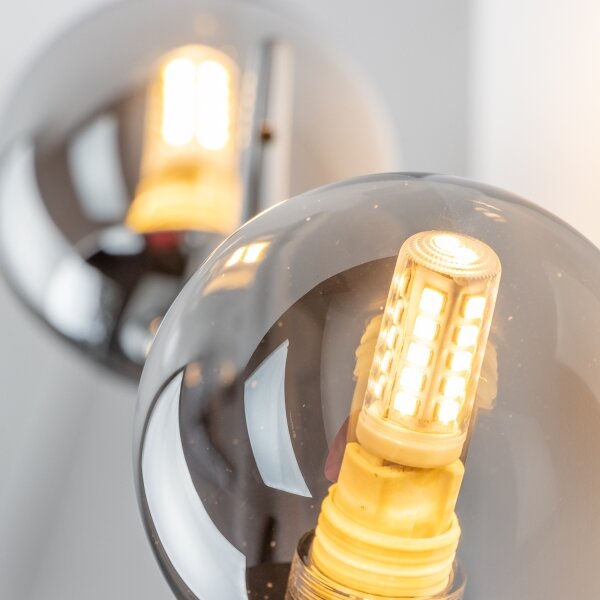 Brilagi - LED Nástěnné svítidlo MISTEL 3xG9/3W/230V černý chrom/kouřová