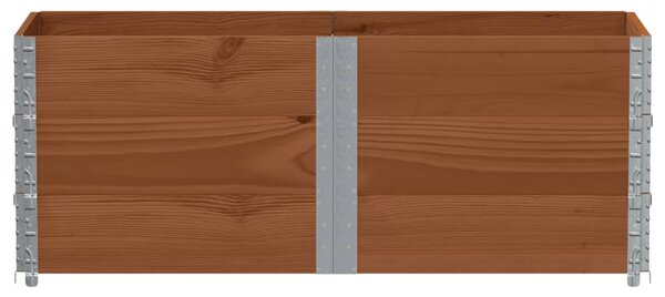 Zahradní truhlík hnědý 150 x 50 cm masivní borové dřevo 3295438