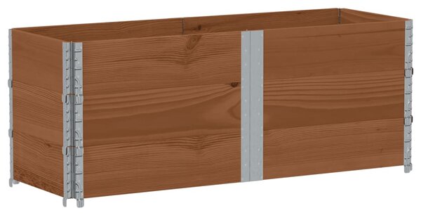 Zahradní truhlík hnědý 150 x 50 cm masivní borové dřevo 3295438