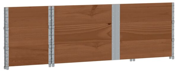 Zahradní truhlík hnědý 150 x 50 cm masivní borové dřevo 3295438