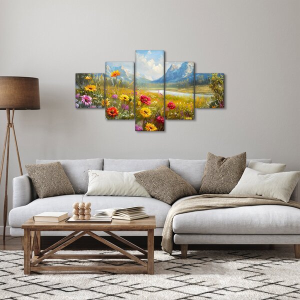 Obraz - Malovaná krajina (125x70 cm)