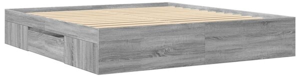 Rám postele bez matrace Grey Sonoma 180x200cm kompozitní dřevo 3295455