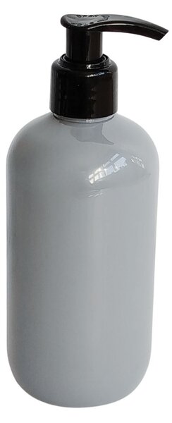 Dávkovač na mýdlo 300 ml šedý s černou pumpičkou BELA