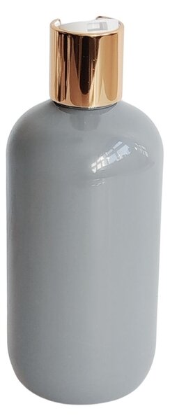 Dávkovač na mýdlo 300 ml šedý s bílo-zlatým DISC TOP BELA