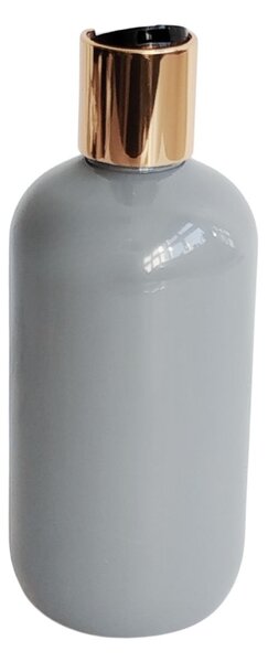 Dávkovač na mýdlo 300 ml šedý s černo-zlatým DISC TOP BELA