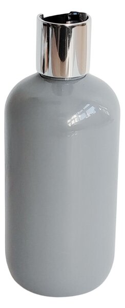 Dávkovač na mýdlo 300 ml šedý s černo-stříbrným DISC TOP BELA