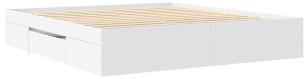 Rám postele bez matrace bílý 180x200cm Dřevěné konstrukce 3295450