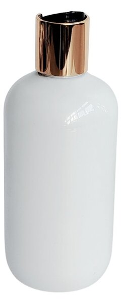 Dávkovač na mýdlo 300 ml bílý s černo-zlatým DISC TOP BELA
