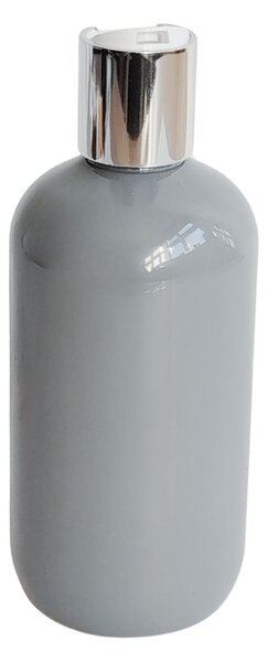Dávkovač na mýdlo 300 ml šedý s bílo-stříbrným DISC TOP BELA