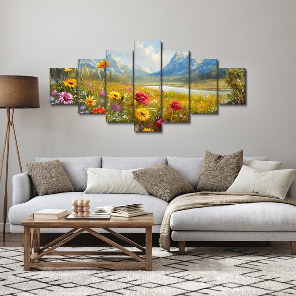 Obraz - Malovaná krajina (210x100 cm)