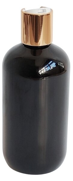 Dávkovač na mýdlo 300 ml černý s bílo-zlatým DISC TOP BELA