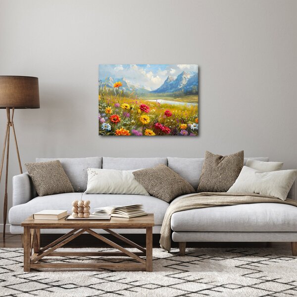 Obraz - Malovaná krajina (70x50 cm)