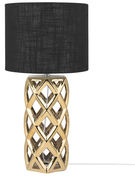 Stolní lampa SELJA Keramika Zlatá
