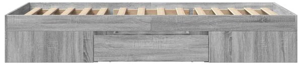 Rám postele šedý sonoma 75 x 190 cm kompozitní dřevo 3295532
