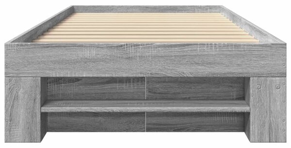 Rám postele šedý sonoma 75 x 190 cm kompozitní dřevo 3295532