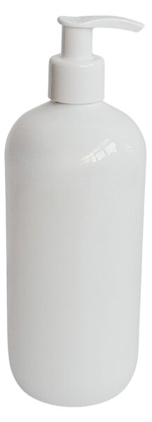 Dávkovač na mýdlo 500 ml bílý s bílou pumpičkou BELA