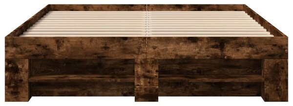Rám postele bez matrace kouřový dub 120x190 cm kompozitní dřevo 3295517