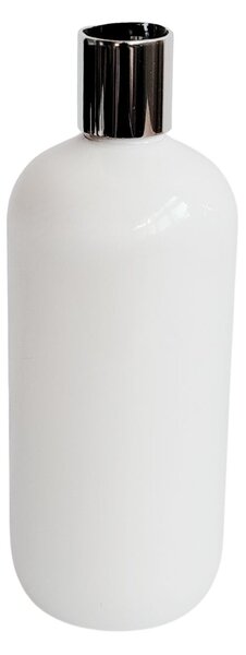 Dávkovač na mýdlo 500 ml bílý s černo-stříbrným DISC TOP BELA