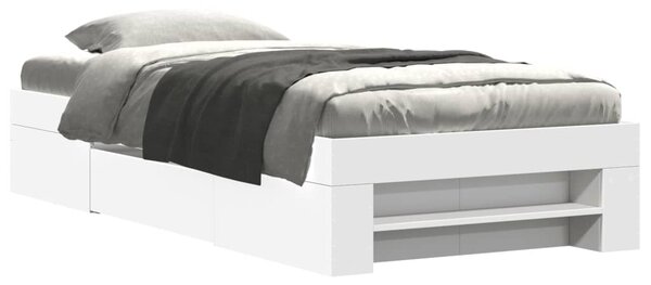 Rám postele bílý 75 x 190 cm kompozitní dřevo 3295527