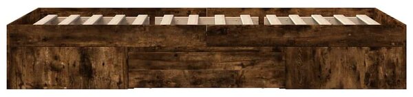 Rám postele bez matrace kouřový dub 90x190 cm kompozitní dřevo 3295524