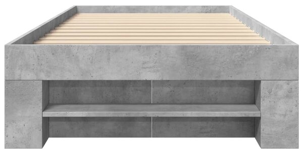 Rám postele betonově šedý 90 x 190 cm kompozitní dřevo 3295523
