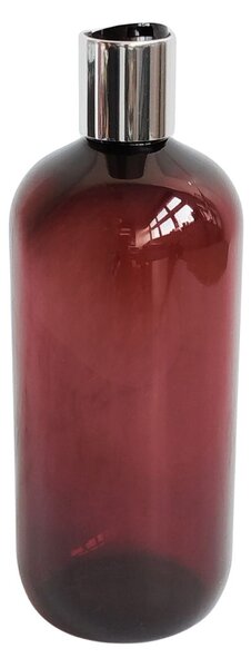 Dávkovač na mýdlo 500 ml hnědý s černo-stříbrným DISC TOP BELA