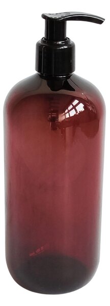 Dávkovač na mýdlo 500 ml hnědý s černou pumpičkou BELA