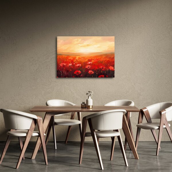 Obraz - Pole vlčích máků (70x50 cm)