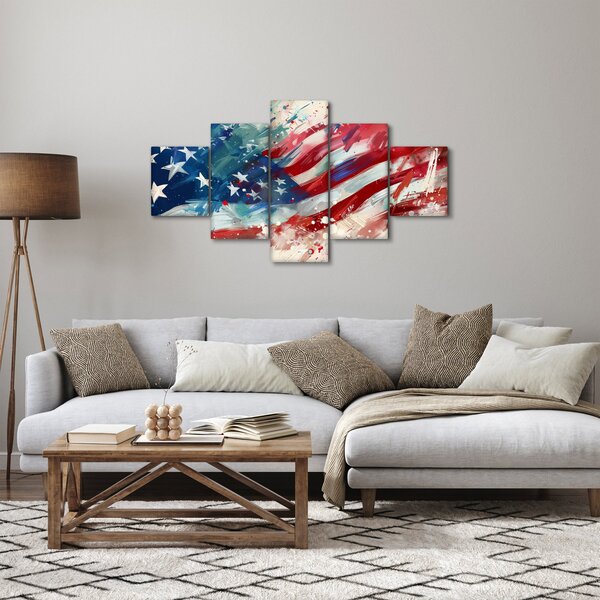 Obraz - Vlajka USA (125x70 cm)