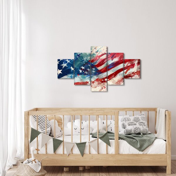 Obraz - Vlajka USA (125x70 cm)