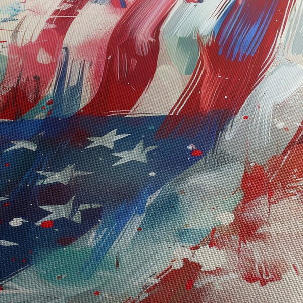 Obraz - Vlajka USA (170x50 cm)