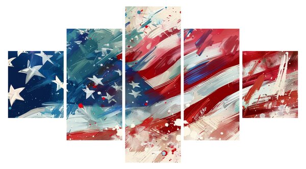 Obraz - Vlajka USA (125x70 cm)