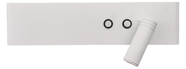 LED Nástěnné bodové svítidlo RESORT LED/10W/230V + LED/3W bílá pravá
