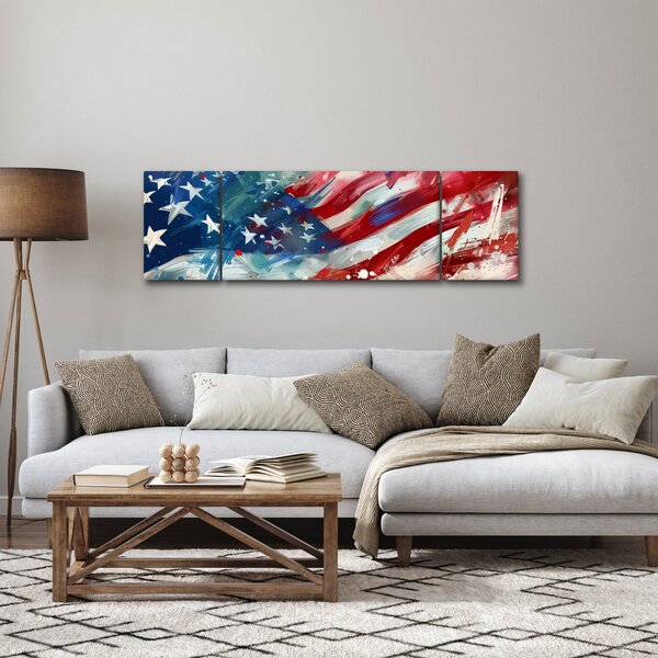 Obraz - Vlajka USA (170x50 cm)