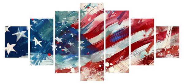 Obraz - Vlajka USA (210x100 cm)