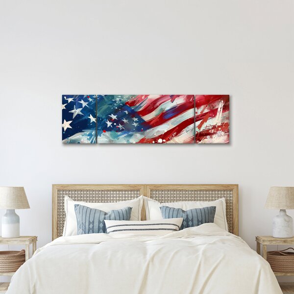 Obraz - Vlajka USA (170x50 cm)