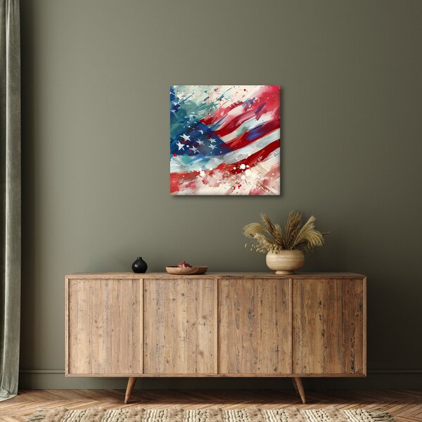 Obraz - Vlajka USA (30x30 cm)