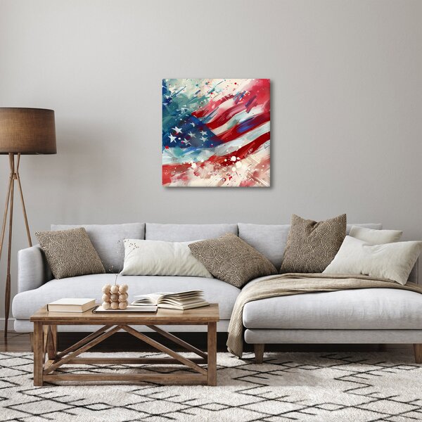 Obraz - Vlajka USA (30x30 cm)